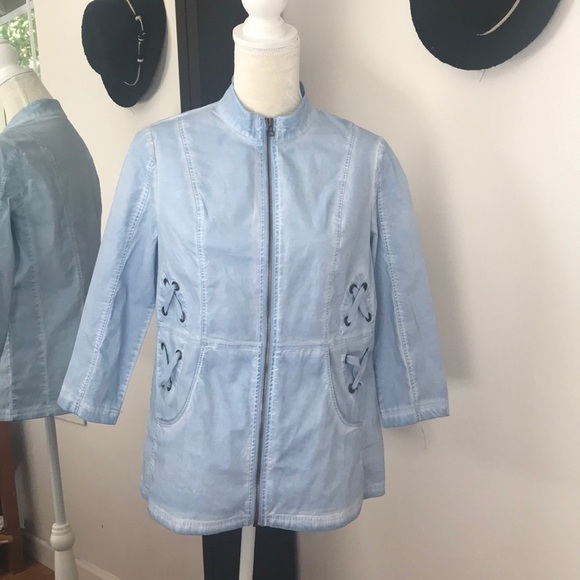 zenergy by chicos • denim jacket - Picture 1 of 9